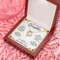 To Our Beautiful Daughter, Forever Love Necklace With Know That We Love You Message Card, Daughter's Day, Birthday Gift For Her, Jewelry For Her, Necklace For Her, Pendant For Her