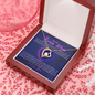 To My Bonus Mom, Forever Love Necklace, Necklace With Thanks For Being Brave Message Card For Her, Mother’s Day Gift Pendant For Her, Christmas, Birthday, Anniversary, Jewelry For Her