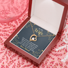 To My Beautiful Wife, Forever Love Necklace With Our Journey Through Life Means Everything To Me Customized Message Card, Birthday, Gift For Her, Jewelry For Her, Pendant For Her