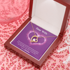 Dear Wife, Forever Love Necklace With Having You In My Life Message Card, Birthday, Anniversary, Valentine's Day Gift, Jewelry For Her, Pendant For Her, Customized Message Card