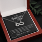 To My Boyfriend's Mom, Infinity Hearts Necklace, Birthday, Gift For Her, Valentine's Day, Jewelry For Mom, Silver Pendant, Christmas, Mother's Day, Thank You For Everything