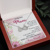 To The Best Mom, Infinity Hearts Necklace, Gift For Mom, Mother's Day Special Gift, Mom's Birthday Gift, Custom Pendant For Mom, Necklace For Mom, Precious Gift For Mom