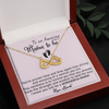 To An Amazing Mama To Be, Infinity Hearts Necklace, Mother's Day, Anniversary, Birthday, Mother's Day, Christmas, Gift For Her Valentine's Day, Jewelry For Mom, Customized Pendant For Newly Mom