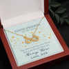 To My Good Friends, Infinity Hearts Necklace With You Don't Always See Them Custom Message Card, Jewelry For Her, Birthday, Gift For Her, Necklace for Her