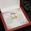 To My Boyfriend's Mom, Infinity Hearts Necklace With I Will Forever Be Grateful To You Message Card, Mother's Day Gift, Anniversary Gift, Birthday Gift, Jewelry For Her, Customized Message Card