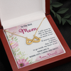 To The Best Mom, Infinity Hearts Necklace, Gift For Mom, Mother's Day Special Gift, Mom's Birthday Gift, Custom Pendant For Mom, Necklace For Mom, Precious Gift For Mom
