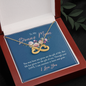 To My Bonus Mom, Infinity Hearts Necklace, Pendant For Her, Birthday, Anniversary, Christmas, Mother's Day Gift For Her, Jewelry For Her, Necklace For Her