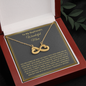 To My Boyfriend's Wonderful Mom, Infinity Hearts Necklace, Birthday, Mother's Day, Gift For Her, Christmas, Valentine's Day, Jewelry For Mom, Silver Pendant, Anniversary