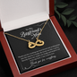 To My Boyfriend's Mom, Infinity Hearts Necklace, Birthday, Gift For Her, Valentine's Day, Jewelry For Mom, Silver Pendant, Christmas, Mother's Day, Thank You For Everything