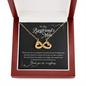 To My Boyfriend's Mom, Infinity Hearts Necklace, Birthday, Gift For Her, Valentine's Day, Jewelry For Mom, Silver Pendant, Christmas, Mother's Day, Thank You For Everything