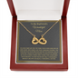 To My Boyfriend's Wonderful Mom, Infinity Hearts Necklace, Birthday, Mother's Day, Gift For Her, Christmas, Valentine's Day, Jewelry For Mom, Silver Pendant, Anniversary
