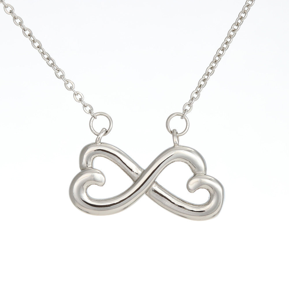 To My Beautiful Mom, Heart-Shaped Infinity Necklace, Birthday, Mother's Day, Christmas, Pendant For Mom, Anniversary, Gift For Her, Valentine's Day