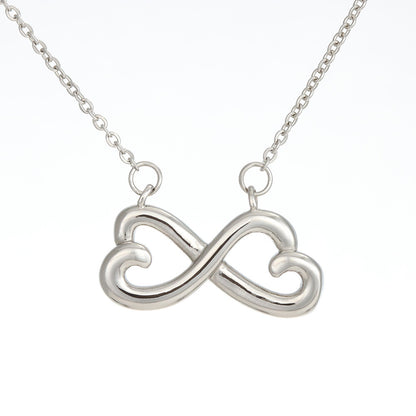 To My Beautiful Mom, Heart-Shaped Infinity Necklace, Birthday, Mother's Day, Christmas, Pendant For Mom, Anniversary, Gift For Her, Valentine's Day