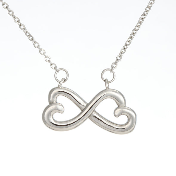 Customized Pendant To Love Of My Life, Infinity Hearts Necklace, Gift For Her, Birthday Gift, Christmas, Anniversary, Gift For Her, Valentine's Day, Jewelry For Her