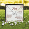 To My Boyfriend's Mom, Infinity Hearts Necklace With I Will Forever Be Grateful To You Message Card, Mother's Day Gift, Anniversary Gift, Birthday Gift, Jewelry For Her, Customized Message Card