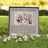 To My Bonus Daughter, Infinity Hearts Necklace With Privilege Of Being Your Mother Message Card, Customized Picture And Name Gift Pendant For Her, Christmas, Birthday, Anniversary, Gift For Her