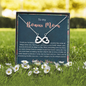 To My Bonus Mom, Infinity Hearts Necklace, Mother’s Day Gift For Her, Necklace For Her, Jewelry For Her, Birthday, Christmas, Anniversary, Pendant For Her