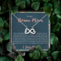 To My Bonus Mom, Infinity Hearts Necklace, Mother’s Day Gift For Her, Necklace For Her, Jewelry For Her, Birthday, Christmas, Anniversary, Pendant For Her