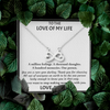 Customized Pendant To Love Of My Life, Infinity Hearts Necklace, Gift For Her, Birthday Gift, Christmas, Anniversary, Gift For Her, Valentine's Day, Jewelry For Her