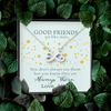 To My Good Friends, Infinity Hearts Necklace With You Don't Always See Them Custom Message Card, Jewelry For Her, Birthday, Gift For Her, Necklace for Her