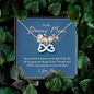 To My Bonus Mom, Infinity Hearts Necklace, Pendant For Her, Birthday, Anniversary, Christmas, Mother's Day Gift For Her, Jewelry For Her, Necklace For Her