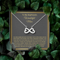 To My Boyfriend's Wonderful Mom, Infinity Hearts Necklace, Birthday, Mother's Day, Gift For Her, Christmas, Valentine's Day, Jewelry For Mom, Silver Pendant, Anniversary