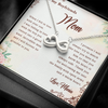 To My Boyfriend's Mom, Infinity Hearts Necklace With I Will Forever Be Grateful To You Message Card, Mother's Day Gift, Anniversary Gift, Birthday Gift, Jewelry For Her, Customized Message Card