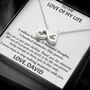 Customized Pendant To Love Of My Life, Infinity Hearts Necklace, Gift For Her, Birthday Gift, Christmas, Anniversary, Gift For Her, Valentine's Day, Jewelry For Her