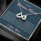 To My Bonus Mom, Infinity Hearts Necklace, Mother’s Day Gift For Her, Necklace For Her, Jewelry For Her, Birthday, Christmas, Anniversary, Pendant For Her