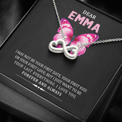 My Dear Wife, I Just Want To Be Your Last Everything, Gift For Soulmate, Couple Collection, Birthday, Anniversary, Customized Infinity Necklace, Name Pendant