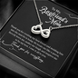 To My Boyfriend's Mom, Infinity Hearts Necklace, Birthday, Gift For Her, Valentine's Day, Jewelry For Mom, Silver Pendant, Christmas, Mother's Day, Thank You For Everything
