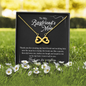 To My Boyfriend's Mom, Infinity Hearts Necklace, Birthday, Gift For Her, Valentine's Day, Jewelry For Mom, Silver Pendant, Christmas, Mother's Day, Thank You For Everything