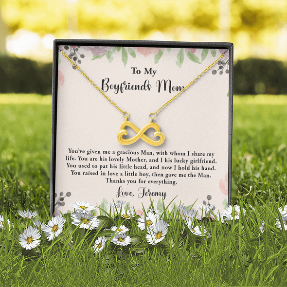 For Boyfriend's Mom, Infinity Hearts Necklace, Mother's Day Gift For Her, Christmas Gift, Birthday Gift, Necklace For Her, Precious Gift For Her, Jewelry For Her