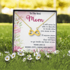 To The Best Mom, Infinity Hearts Necklace, Gift For Mom, Mother's Day Special Gift, Mom's Birthday Gift, Custom Pendant For Mom, Necklace For Mom, Precious Gift For Mom