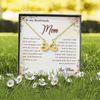 To My Boyfriend's Mom, Infinity Hearts Necklace With I Will Forever Be Grateful To You Message Card, Mother's Day Gift, Anniversary Gift, Birthday Gift, Jewelry For Her, Customized Message Card