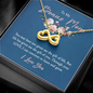 To My Bonus Mom, Infinity Hearts Necklace, Pendant For Her, Birthday, Anniversary, Christmas, Mother's Day Gift For Her, Jewelry For Her, Necklace For Her