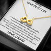 Customized Pendant To Love Of My Life, Infinity Hearts Necklace, Gift For Her, Birthday Gift, Christmas, Anniversary, Gift For Her, Valentine's Day, Jewelry For Her