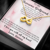 Customized Pendant For My Awesome Girlfriend, Infinity Hearts Necklace, Customized Pendant For Her, Birthday Gift, Christmas, Anniversary, Gift For Her, Valentine's Day, Jewelry For Her