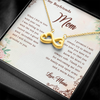 To My Boyfriend's Mom, Infinity Hearts Necklace With I Will Forever Be Grateful To You Message Card, Mother's Day Gift, Anniversary Gift, Birthday Gift, Jewelry For Her, Customized Message Card