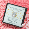 To My Good Friends, Forever Love Necklace With You Don't Always See Them Custom Message Card, Jewelry For Her, Birthday, Gift For Her, Necklace for Her