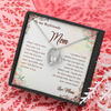 To My Boyfriend's Mom, Forever Love Necklace With I Will Forever Be Grateful To You Message Card, Mother's Day Gift, Anniversary Gift, Birthday Gift, Jewelry For Her, Customized Message Card
