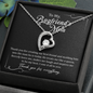 To My Boyfriend's Mom, Forever Love Necklace, Birthday, Gift For Her, Valentine's Day, Jewelry For Mom, Silver Pendant, Christmas, Mother's Day, Thank You For Everything