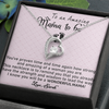 To An Amazing Mama To Be Forever Love Necklace, Mother's Day, Anniversary, Birthday, Mother's Day, Christmas, Gift For Her Valentine's Day, Jewelry For Mom, Customized Pendant For Newly Mom