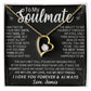 TO MY SOULMATE, CUSTOM FOREVER LOVE NECKLACE AND MESSAGE CARD, ANNIVERSARY, BIRTHDAY, GIFT FOR HER, JEWELRY FOR HER, PENDANT FOR HER