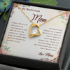 To My Boyfriend's Mom, Forever Love Necklace With I Will Forever Be Grateful To You Message Card, Mother's Day Gift, Anniversary Gift, Birthday Gift, Jewelry For Her, Customized Message Card