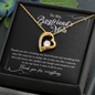 To My Boyfriend's Mom, Forever Love Necklace, Birthday, Gift For Her, Valentine's Day, Jewelry For Mom, Silver Pendant, Christmas, Mother's Day, Thank You For Everything