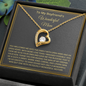 To My Boyfriend's Wonderful Mom, Forever Love Necklace, Birthday, Mother's Day, Gift For Her, Christmas, Valentine's Day, Jewelry For Mom, Silver Pendant, Anniversary