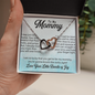 To My Mommy, Interlocking Hearts Necklace, Birthday, Mother's Day, Christmas, Anniversary, Gift For Her, Valentine's Day, Jewelry For Mom, Pendant For Mom