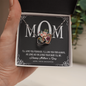 To My Beautiful Mom, Interlocking Hearts Necklace, Birthday, Mother's Day, Christmas, Pendant For Mom, Anniversary, Gift For Her, Valentine's Day, Jewelry For Mommy