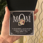 To My Beautiful Mom, Interlocking Hearts Necklace, Birthday, Mother's Day, Christmas, Pendant For Mom, Anniversary, Gift For Her, Valentine's Day, Jewelry For Mommy